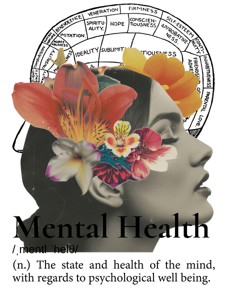 Mental Health Vintage Collage Unisex Classic Tee