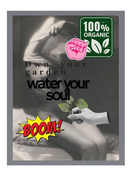 Water Your Soul Women's Collage Art Relaxed T-Shirt
