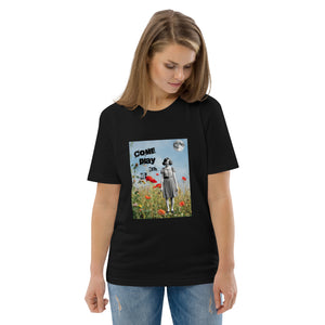 Come Play With Me Vintage Collage Art Unisex Organic Cotton T-Shirt