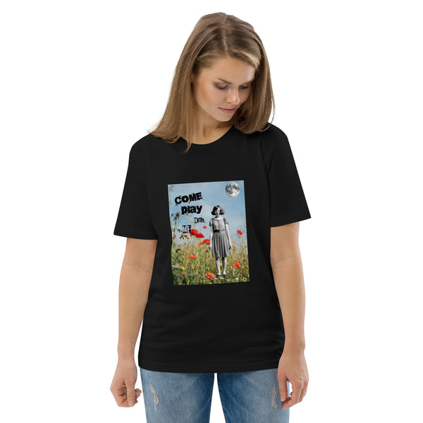 Come Play With Me Vintage Collage Art Unisex Organic Cotton T-Shirt