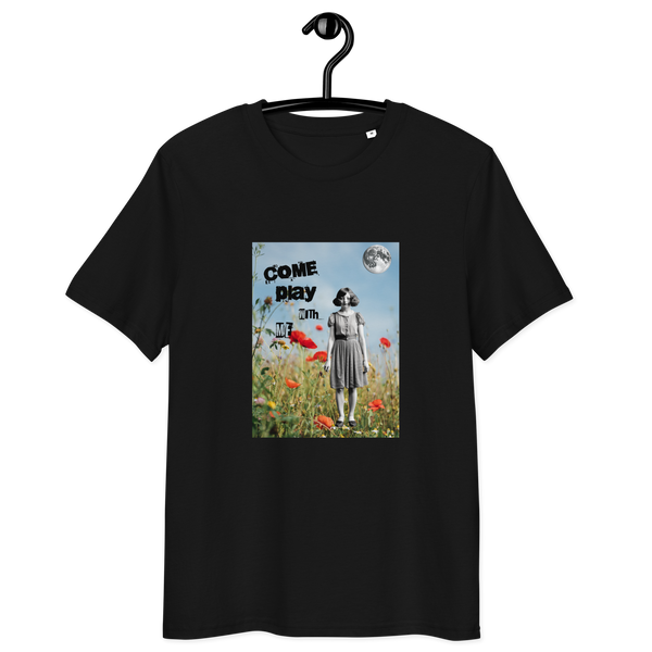 Come Play With Me Vintage Collage Art Unisex Organic Cotton T-Shirt