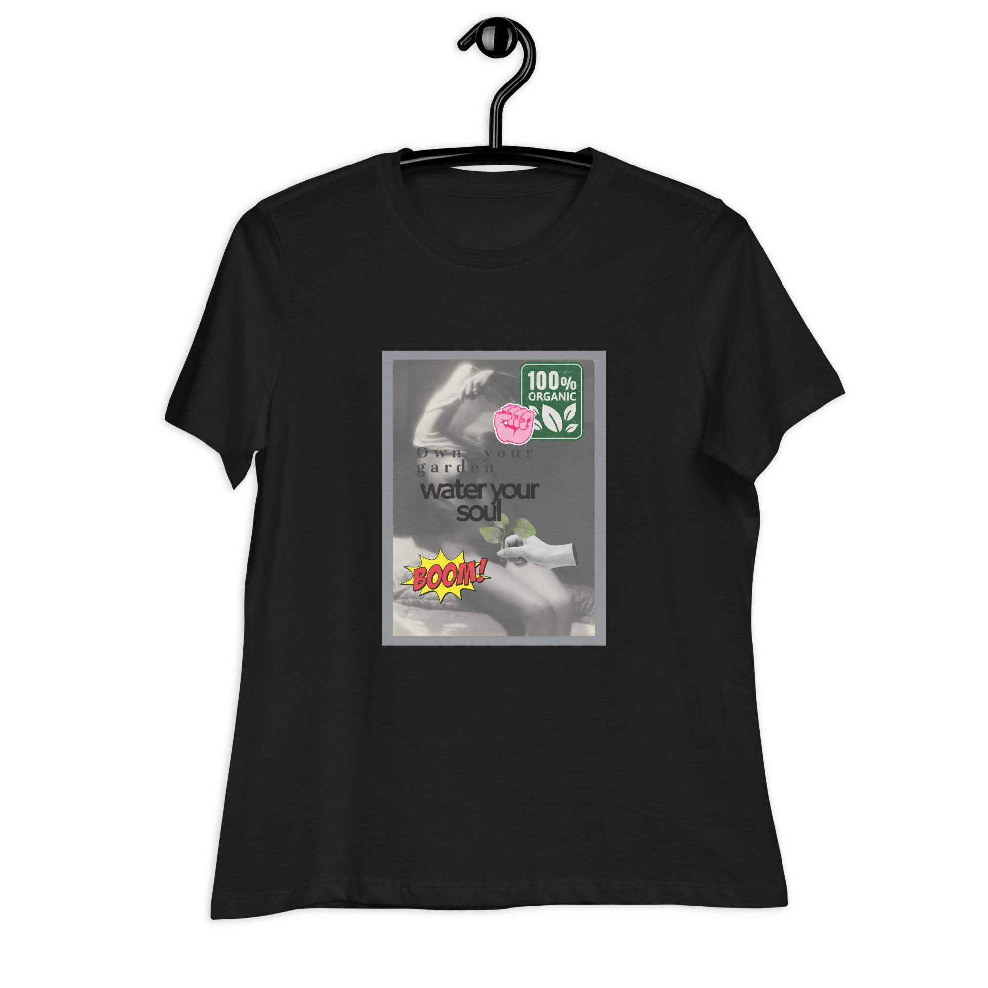 Water Your Soul Women's Collage Art Relaxed T-Shirt