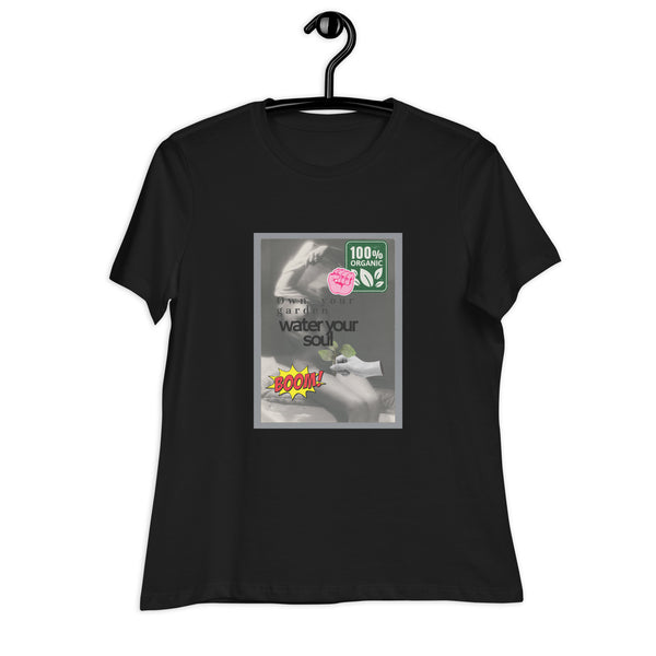 Water Your Soul Women's Collage Art Relaxed T-Shirt