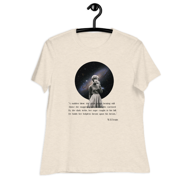 Leda and the Swan by W.B. Yeats Vintage Collage Women's Relaxed T-Shirt