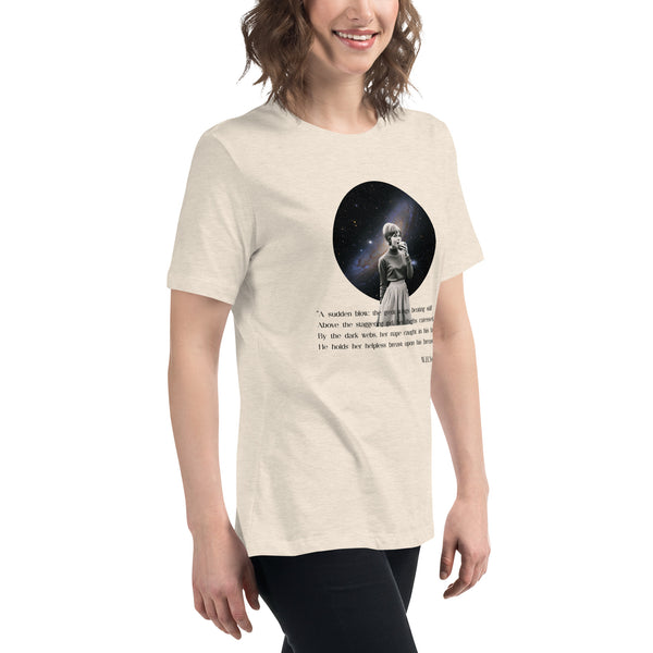 Leda and the Swan by W.B. Yeats Vintage Collage Women's Relaxed T-Shirt