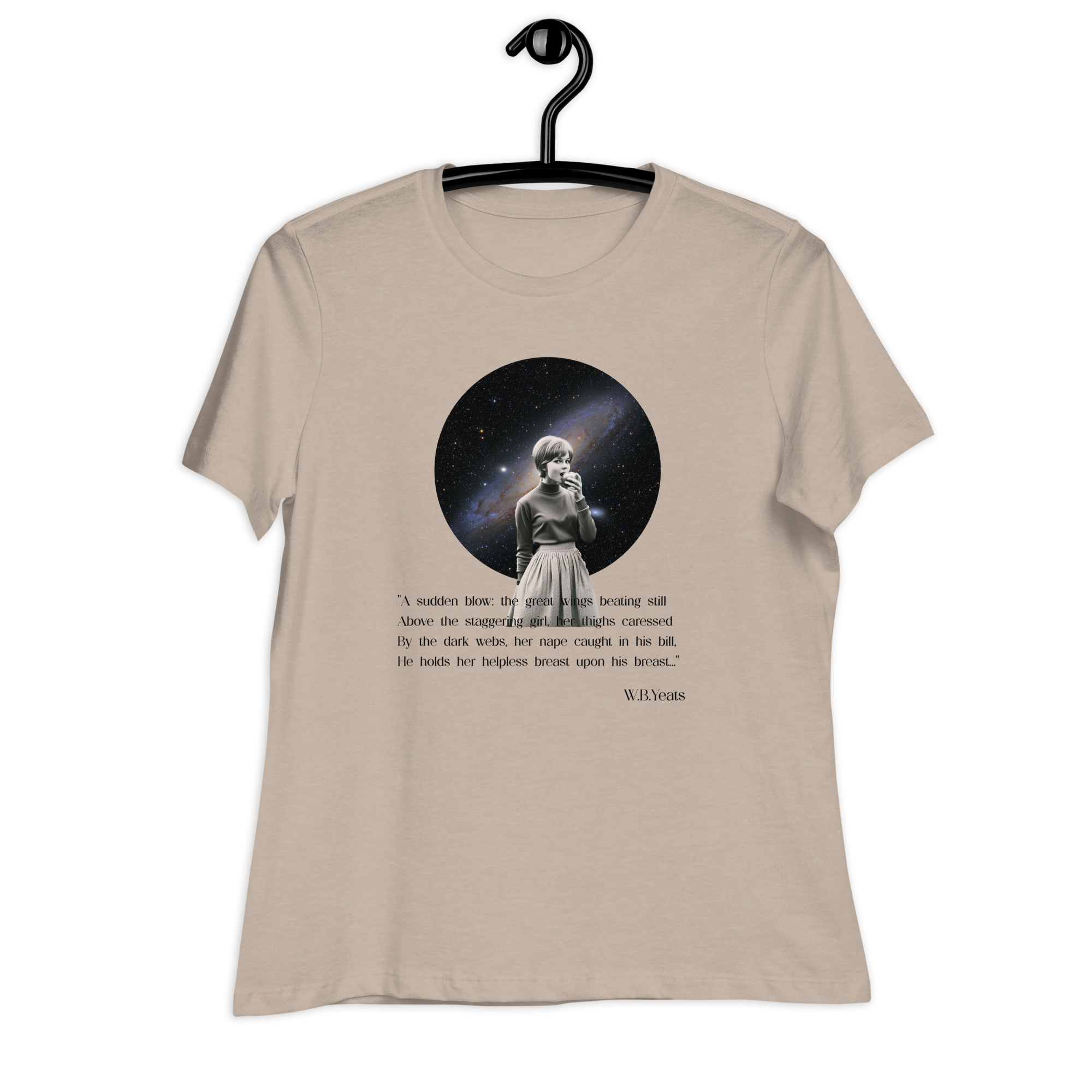 Leda and the Swan by W.B. Yeats Vintage Collage Women's Relaxed T-Shirt