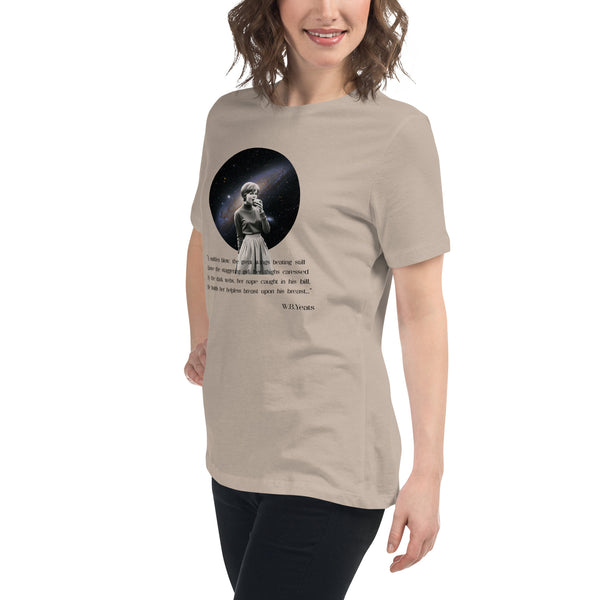 Leda and the Swan by W.B. Yeats Vintage Collage Women's Relaxed T-Shirt