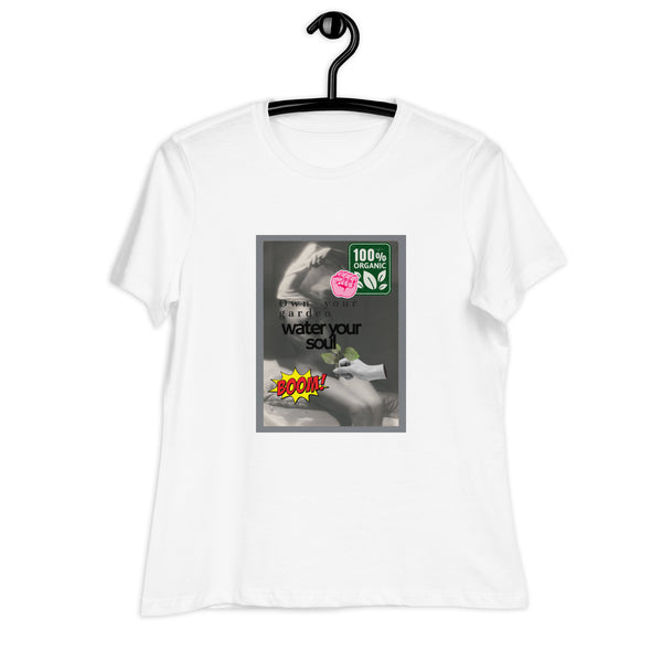 Water Your Soul Women's Collage Art Relaxed T-Shirt