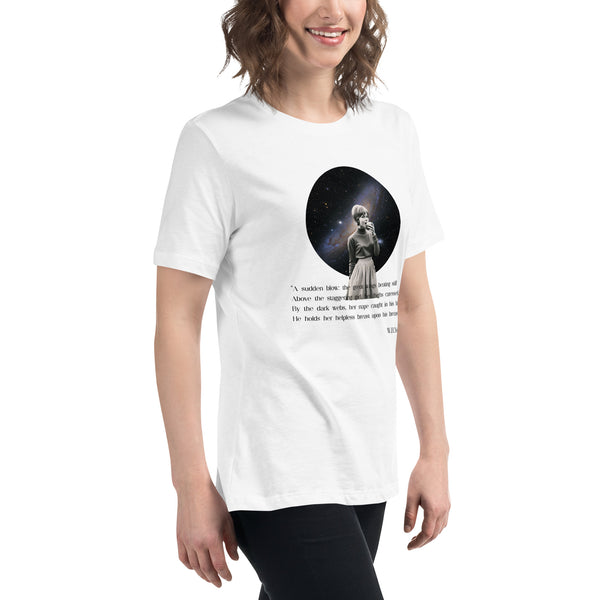 Leda and the Swan by W.B. Yeats Vintage Collage Women's Relaxed T-Shirt